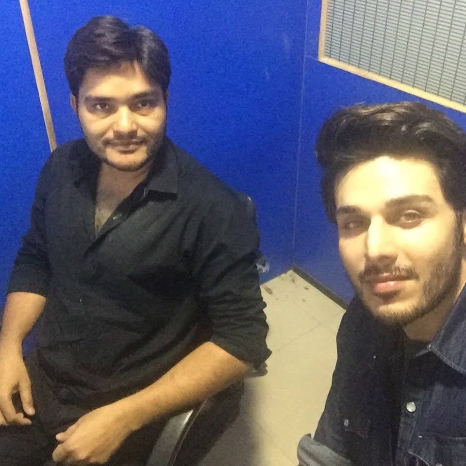 Actor and producer Ahsan Khan with the founder of Sitey Edit