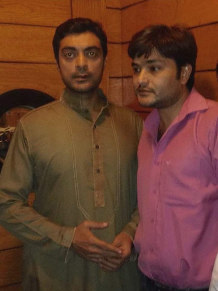 Actor Alyy Khan with the founder of Sitey Edit