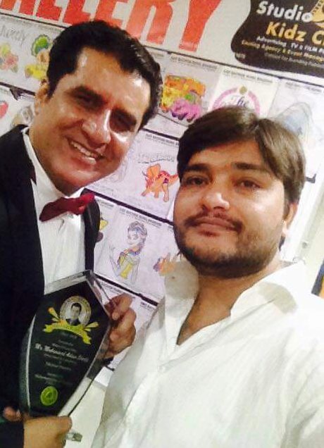 Aslam Sheikh with the founder of Sitey Edit