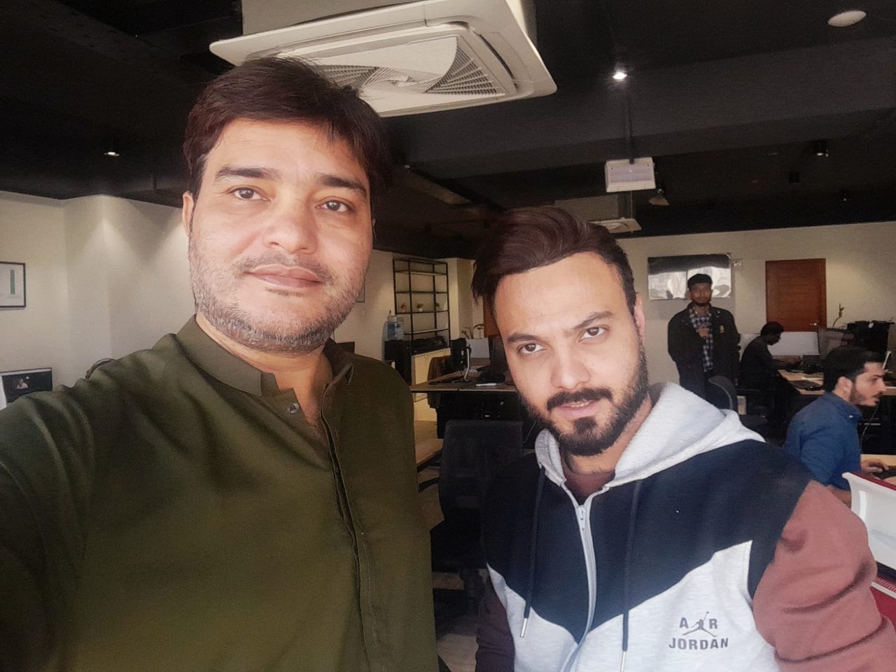Muazzam Shah with the founder of Sitey Edit