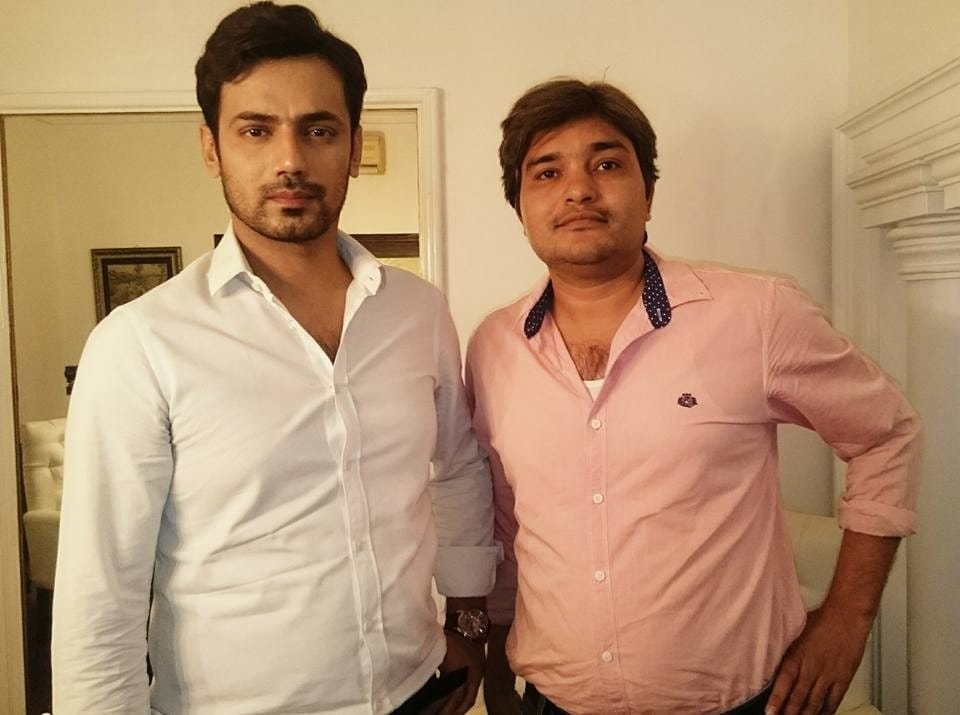 Actor Zahid Ahmed with the founder of Sitey Edit
