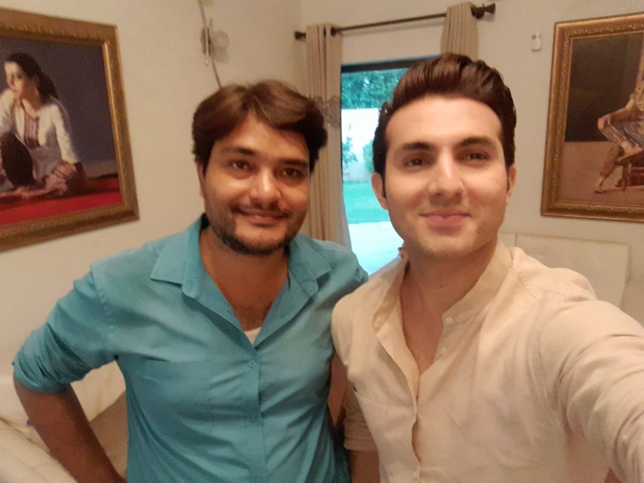 Actor and model Shahroz Sabzwari with the founder of Sitey Edit