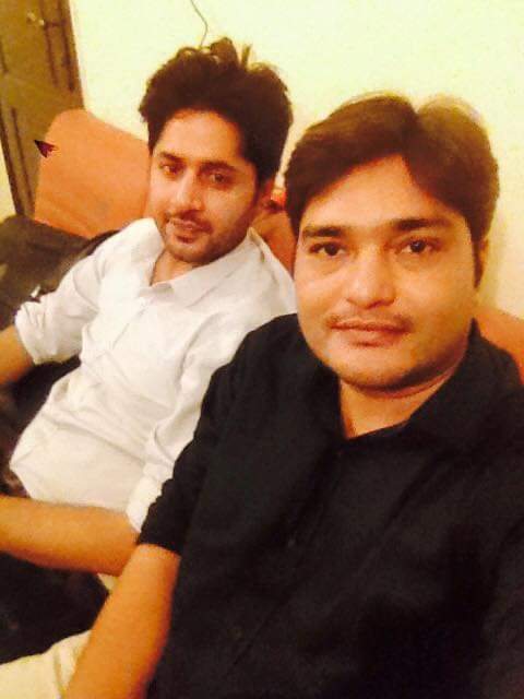 Actor and writer Imran Ashraf with the founder of Sitey Edit