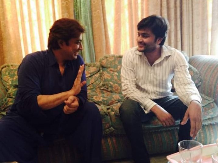 Actor Saud with the founder of Sitey Edit