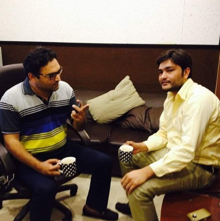 Wajid Saeed with the founder of Sitey Edit